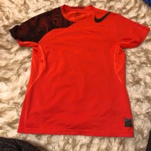 Bright orange Nike pro tee